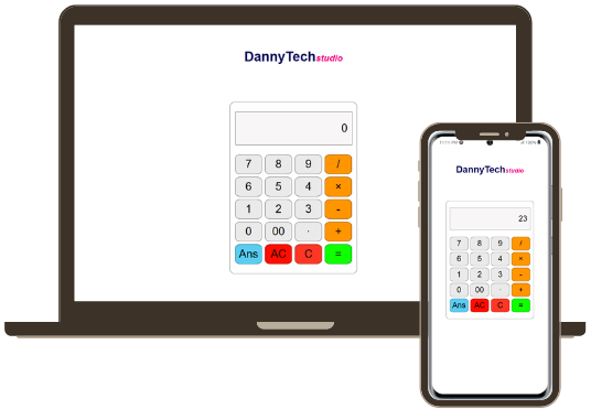 Basic Calculator on different screen views